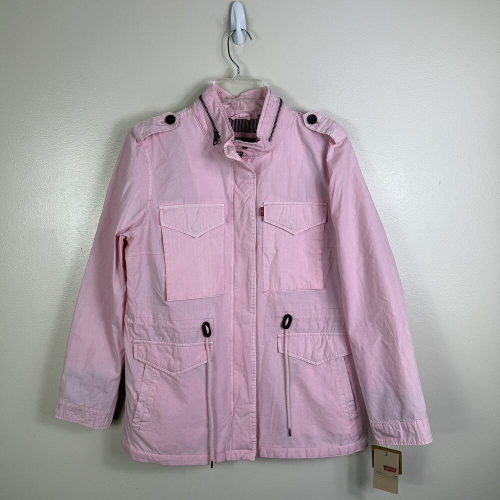 NWT Levis Retro Pink Raincoat Jacket Size L